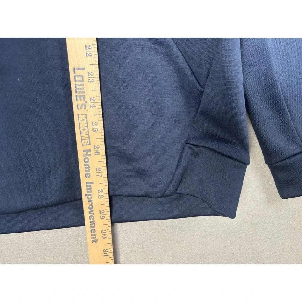 Nike Hoodie Mens Small Blue Therma-FIT Pullover Kangaroo Pocket Swoosh Athletic